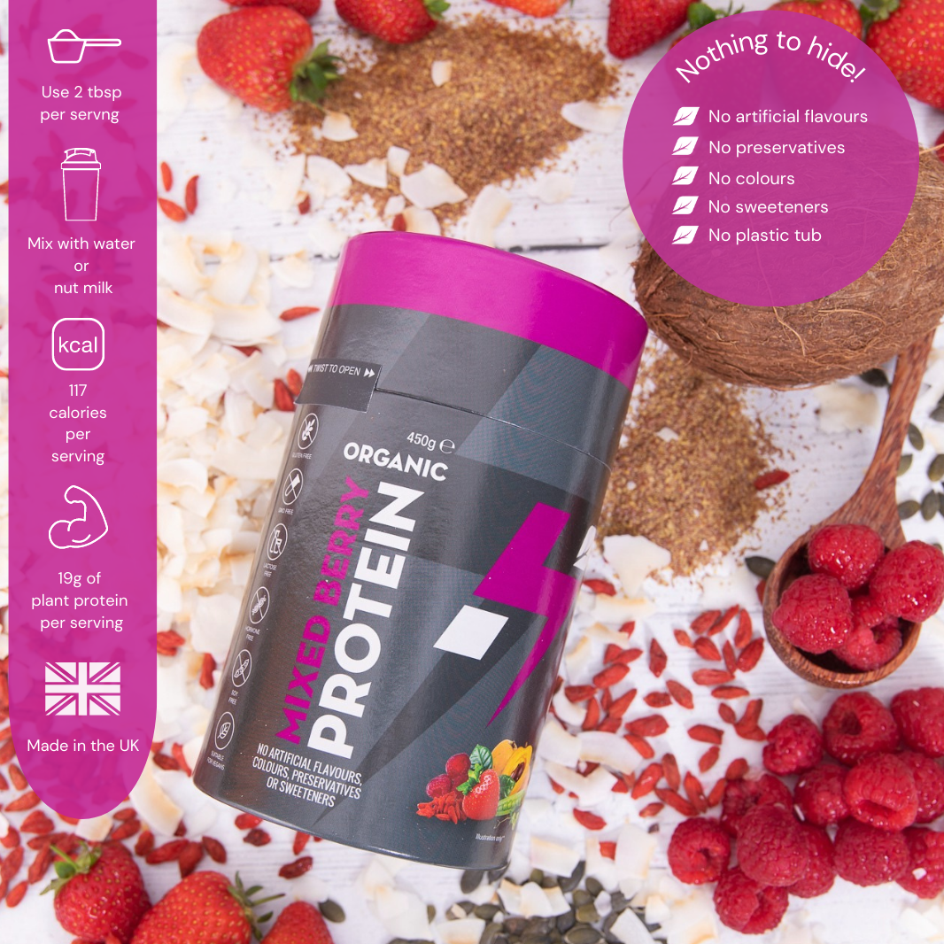 Organic Mixed Berry Protein Powder 450G